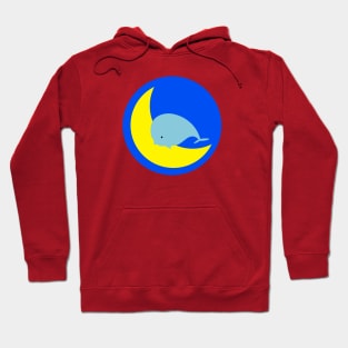 Whale on the moon Hoodie